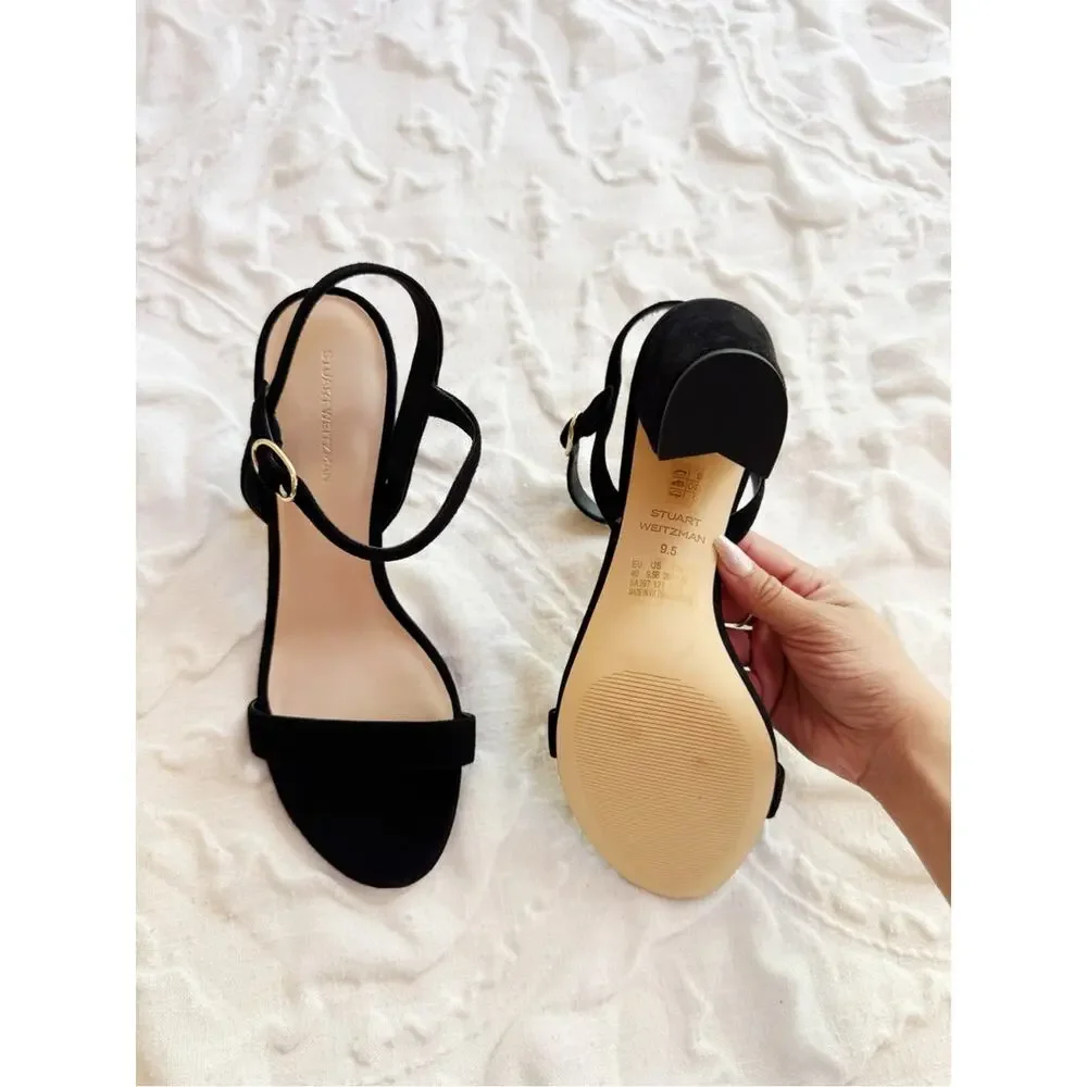 Stuart Weitzman Dancer Block Heel Sandal Size 9.5